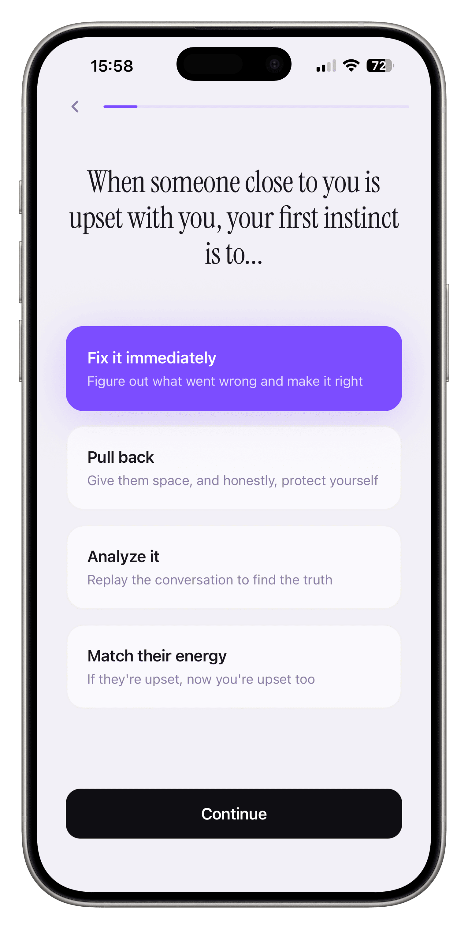Shadow AI quiz screen